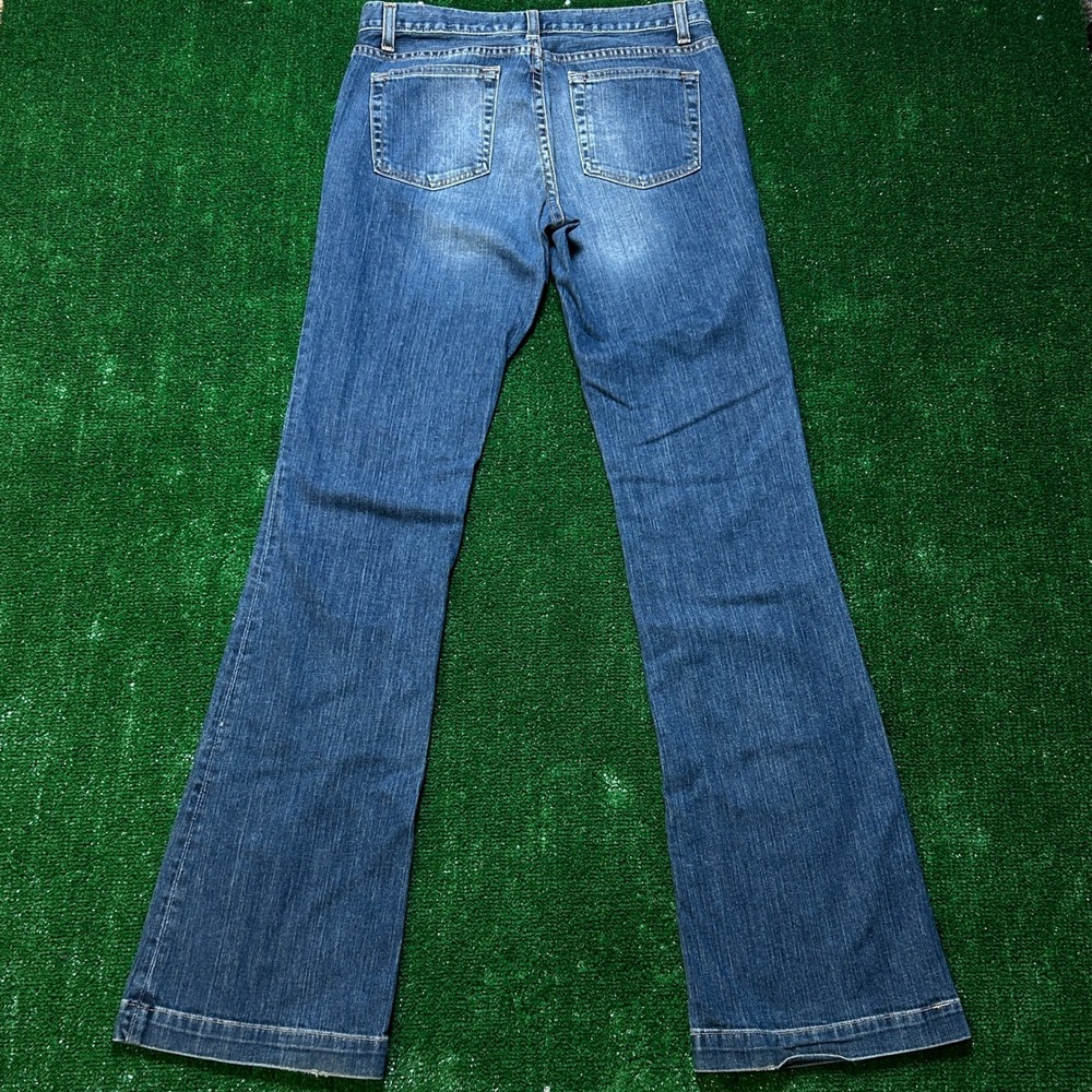 Vintage Gap Long and Lean Flare Jeans Made in USA Blue Stretch Denim 6 Long - Picture 3 of 8